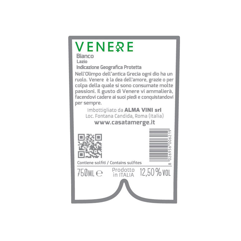 "Venere" Bianco Lazio IGP 750ml