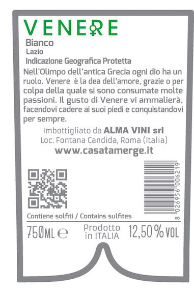 
                  
                    "Venere" Bianco Lazio IGP 750ml
                  
                