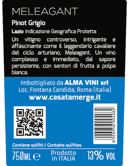 
                  
                    "Meleagant" Pinot Grigio IGP Lazio - 750ml
                  
                