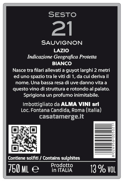 
                  
                    Sesto 21 Sauvignon IGP Lazio 750 ml
                  
                